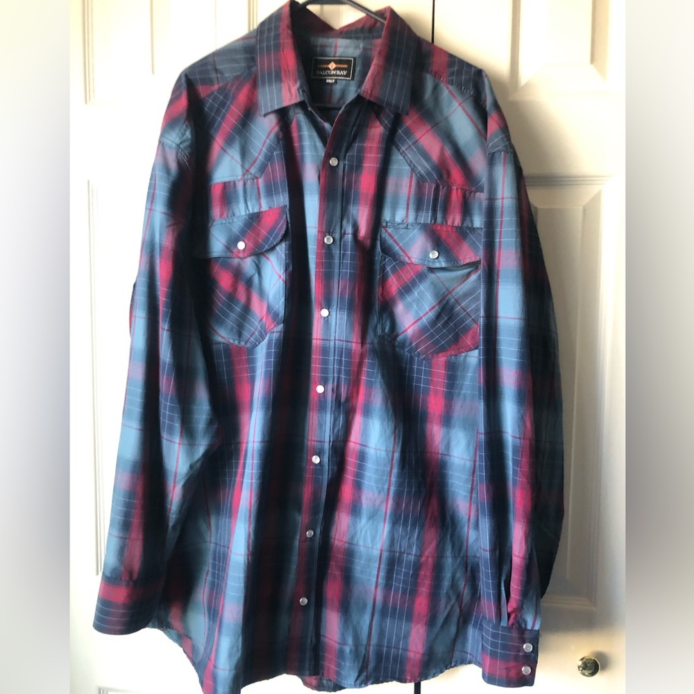 Falcon Bay Western Shirt. Size 2XLT.